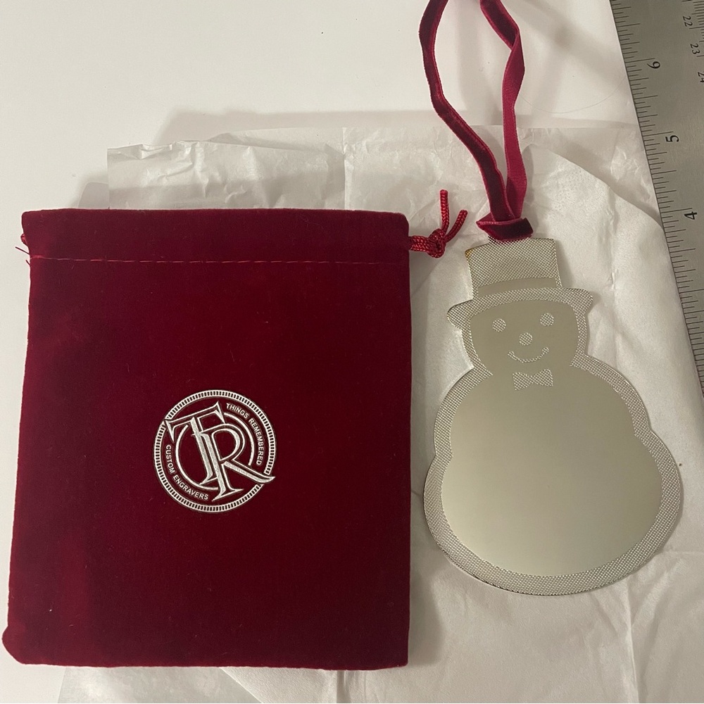 Things Remembered Silver-tone Snowman Ornament